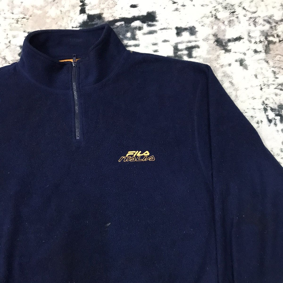 Fila Vintage Fila Italia Embroidery Spellout Halfzipper Fleece Size US L / EU 52-54 / 3 - 2 Thumbnail