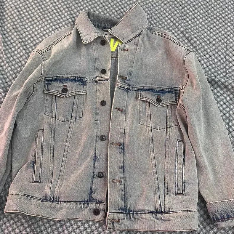 Balenciaga Balenciaga Denim Jacket Size XXS / US 00 / IT 34 - 1 Thumbnail