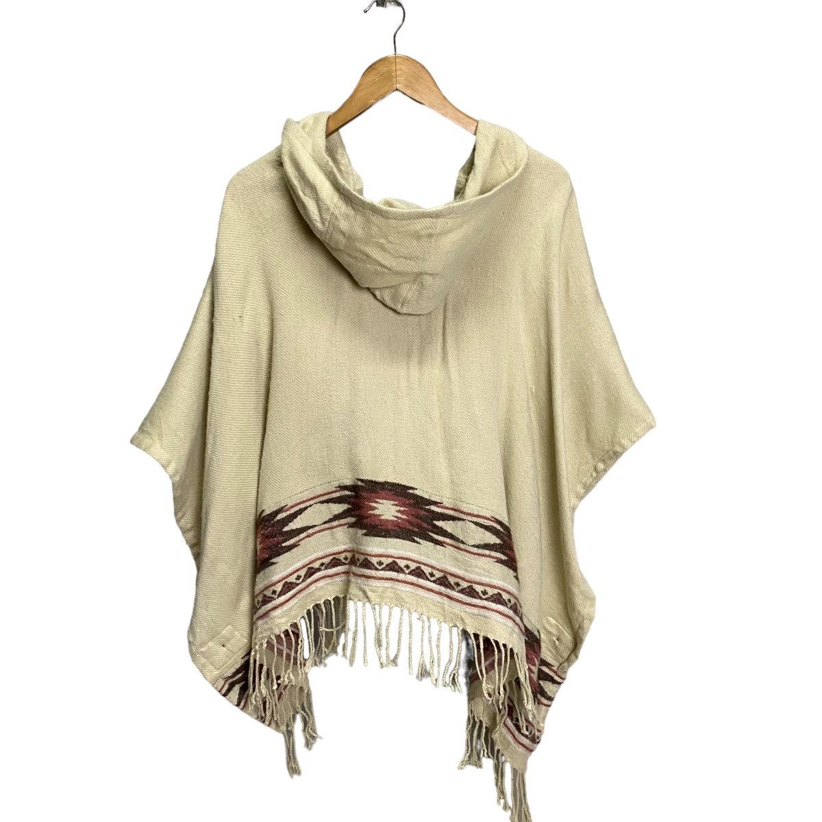 Japanese Brand × Native Vintage native navajo poncho hoodie Size ONE SIZE - 6 Thumbnail