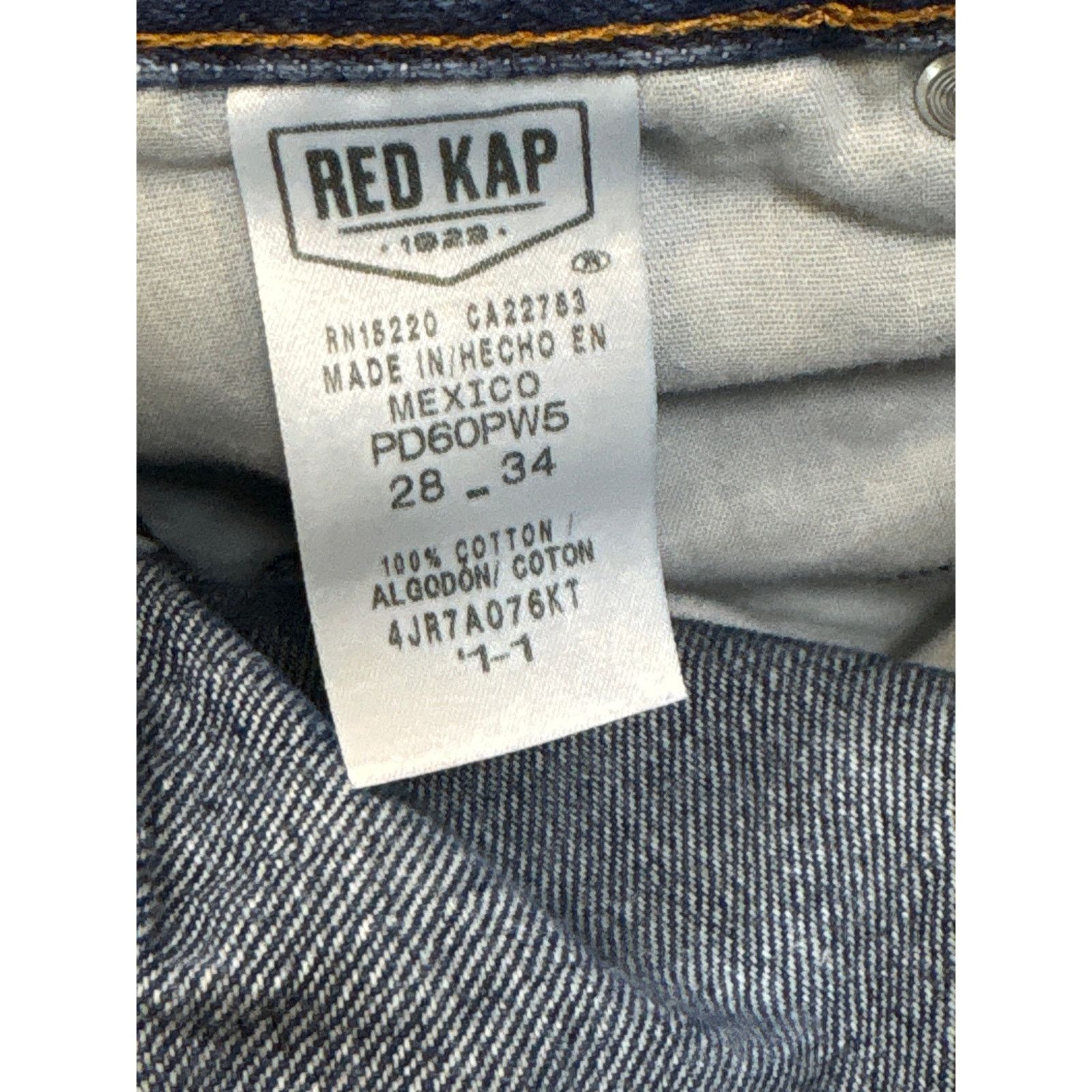 Red Kap Red Kap dark wash blue Jeans 28x34 4JR7A076KT Size US 28 / EU 44 - 4 Thumbnail