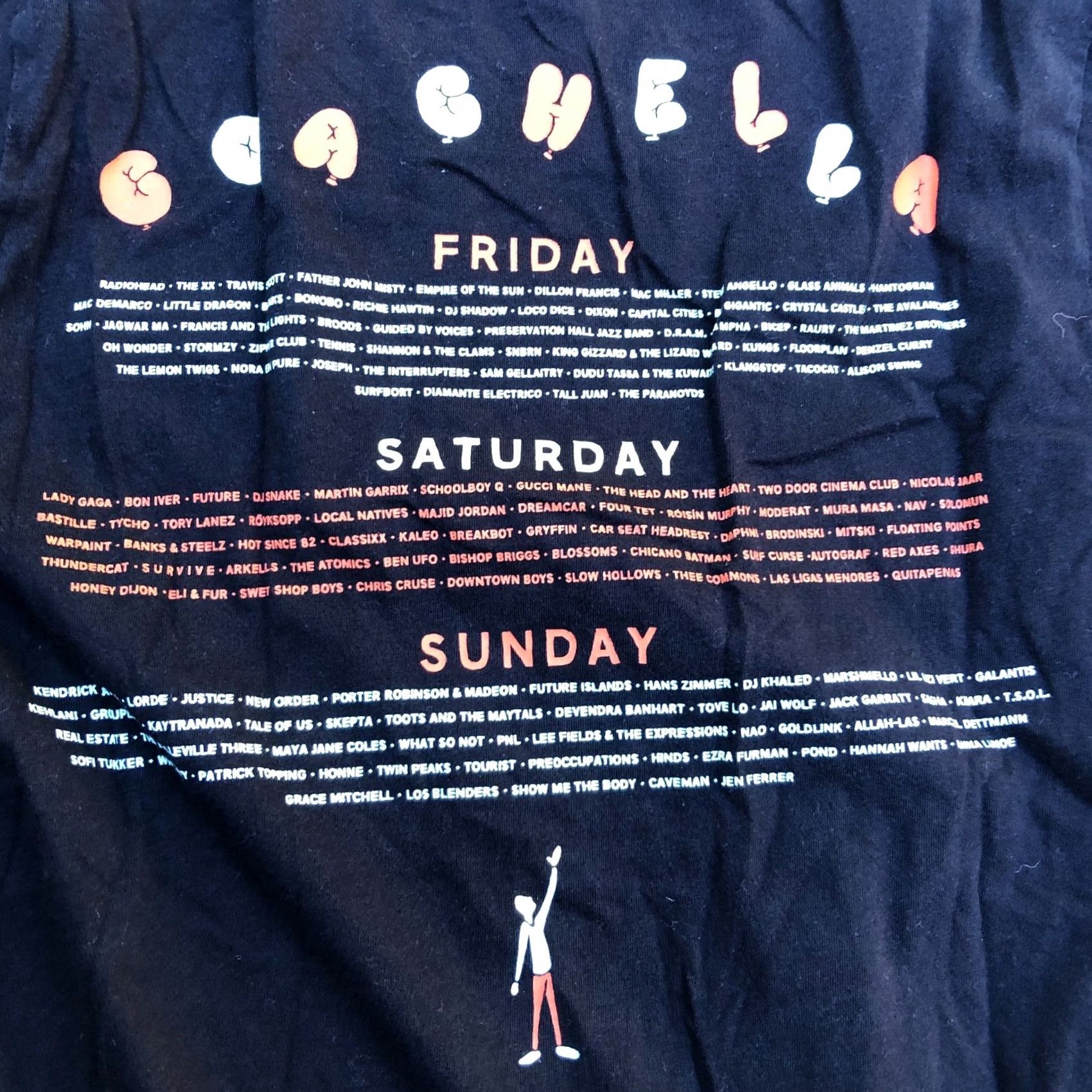 Vintage VINTAGE COACHELLA Official T Shirt Women's SMALL Black Radiohead Lady Gaga Shirt Women Small Black 2017 Size S / US 4 / IT 40 - 3 Thumbnail