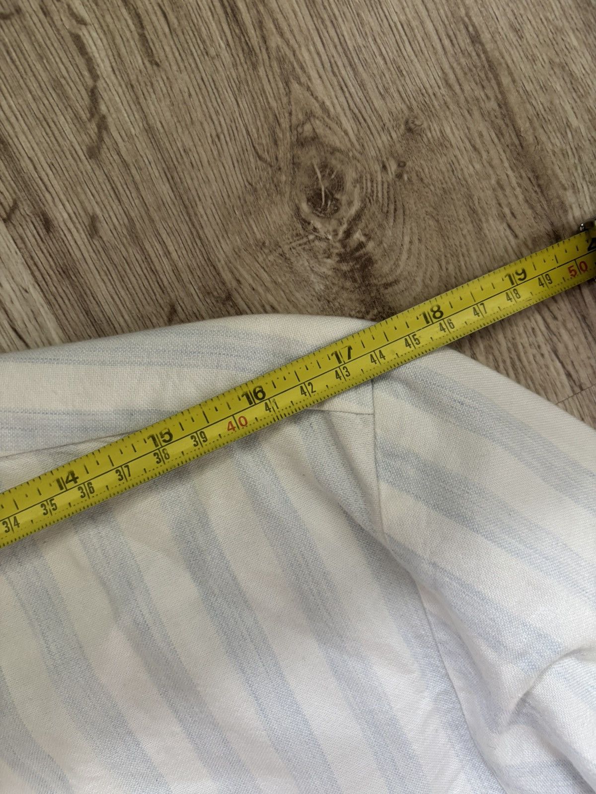 Our Legacy Our Legacy Men’s Shirt Size 46 Blue White Stripe Cotton Size US S / EU 44-46 / 1 - 12 Thumbnail