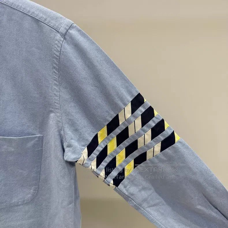 Thom Browne Thom Browne Classic Blue Oxford Shirt Size US M / EU 48-50 / 2 - 3 Thumbnail