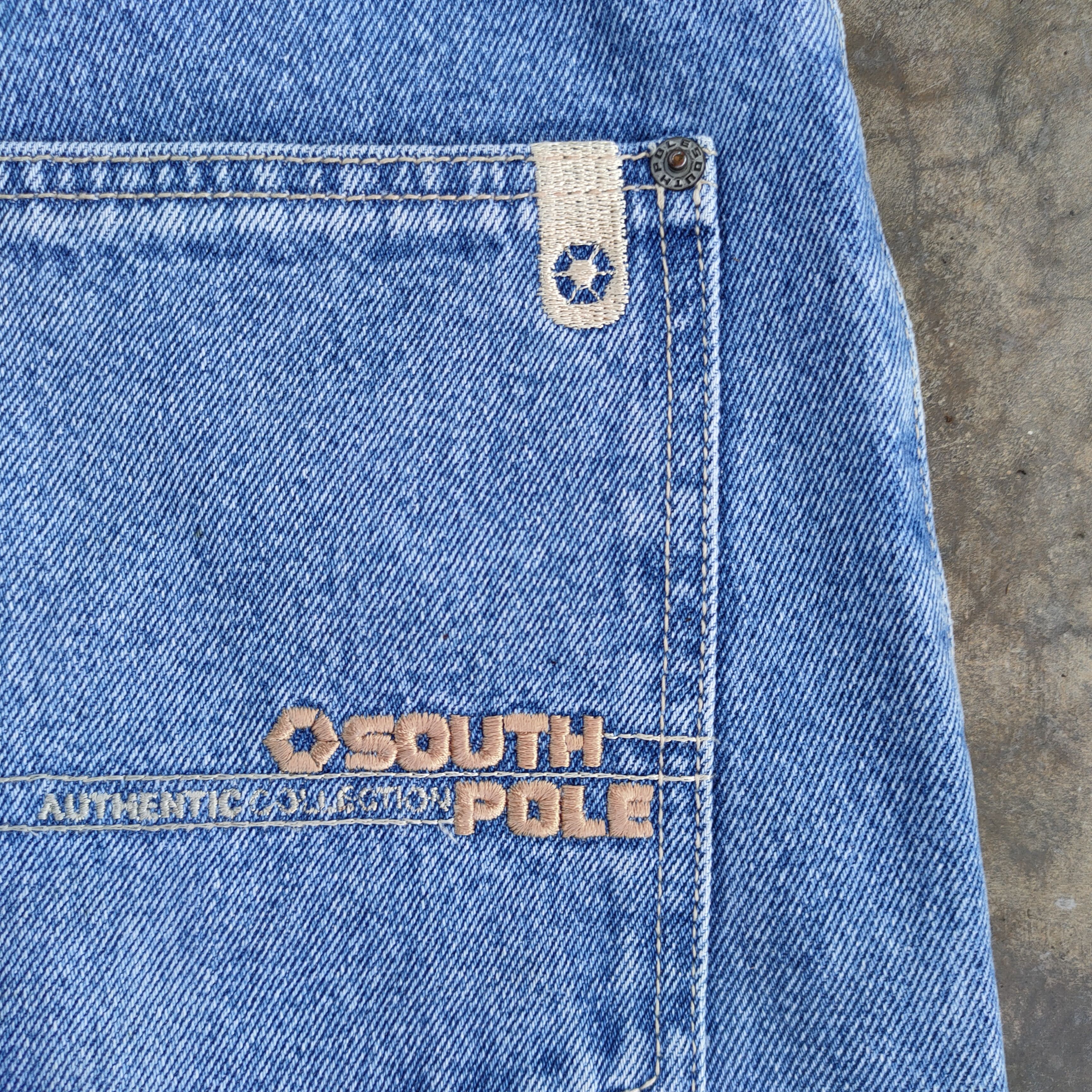 Southpole VINTAGE SOUTH POLE FADED DISTRESSED JEANS DENIM PANTS Size US 30 / EU 46 - 14 Thumbnail