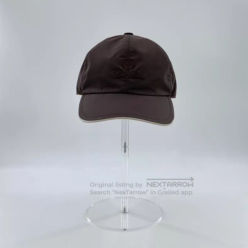 Loro Piana Loro Piana size M Dark Brown Logo Embroidered Cotton Duckbi Size ONE SIZE - 1 Thumbnail