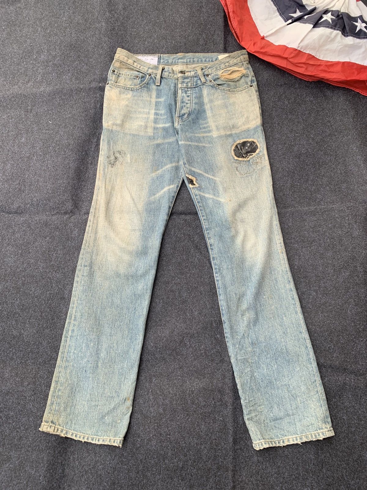 Vintage Rare Distressed Ossa Mondo Jeans – Made in Japan 🇯🇵 Size US 33 - 1 Thumbnail