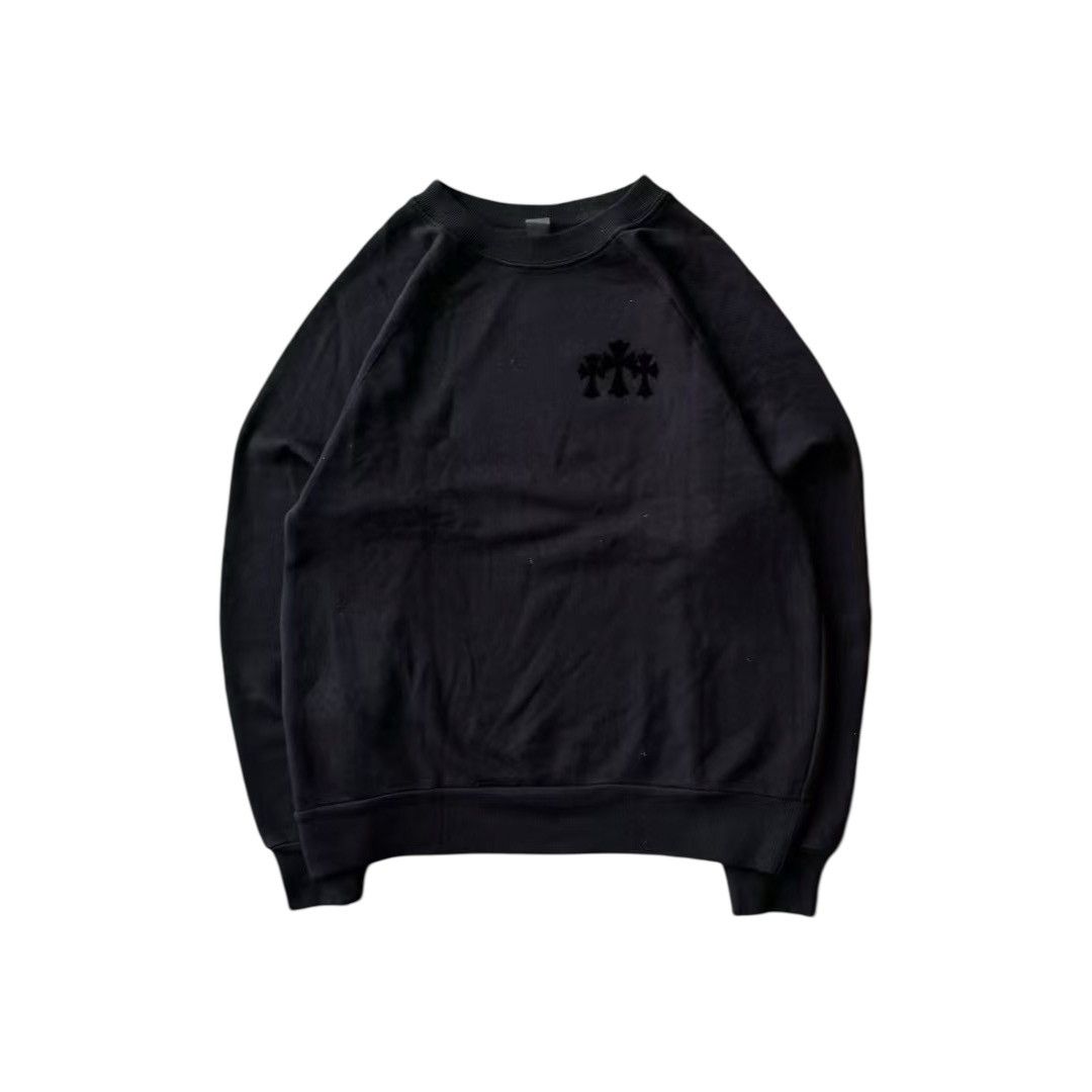 Chrome Hearts Triple velvet cross blind spot crewneck sweatshirt Size US M / EU 48-50 / 2 - 1 Thumbnail