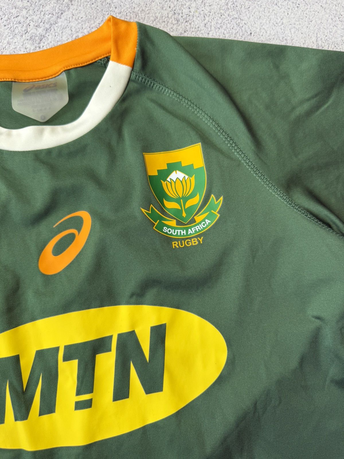 Asics Vintage Asics South Africa Rugby Jersey Size S Size US S / EU 44-46 / 1 - 6 Thumbnail
