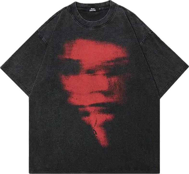 Japanese Brand Graphic Blurry Faces T Shirt Size US M / EU 48-50 / 2 - 1 Thumbnail