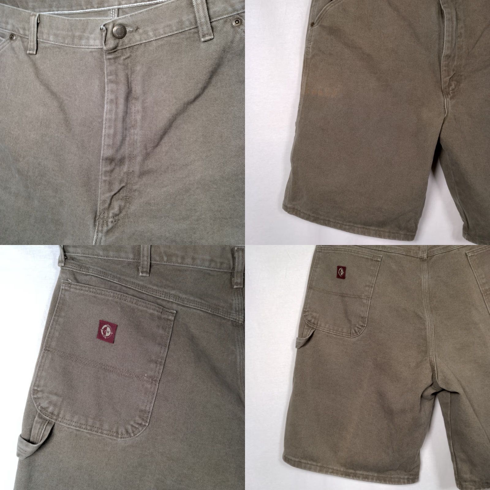Wrangler VINTAGE Wrangler VF Jeanswear Carpenter Shorts Mens 40 Army Green Denim 5-Pocket Workwear Size US 40 / EU 56 - 9 Thumbnail