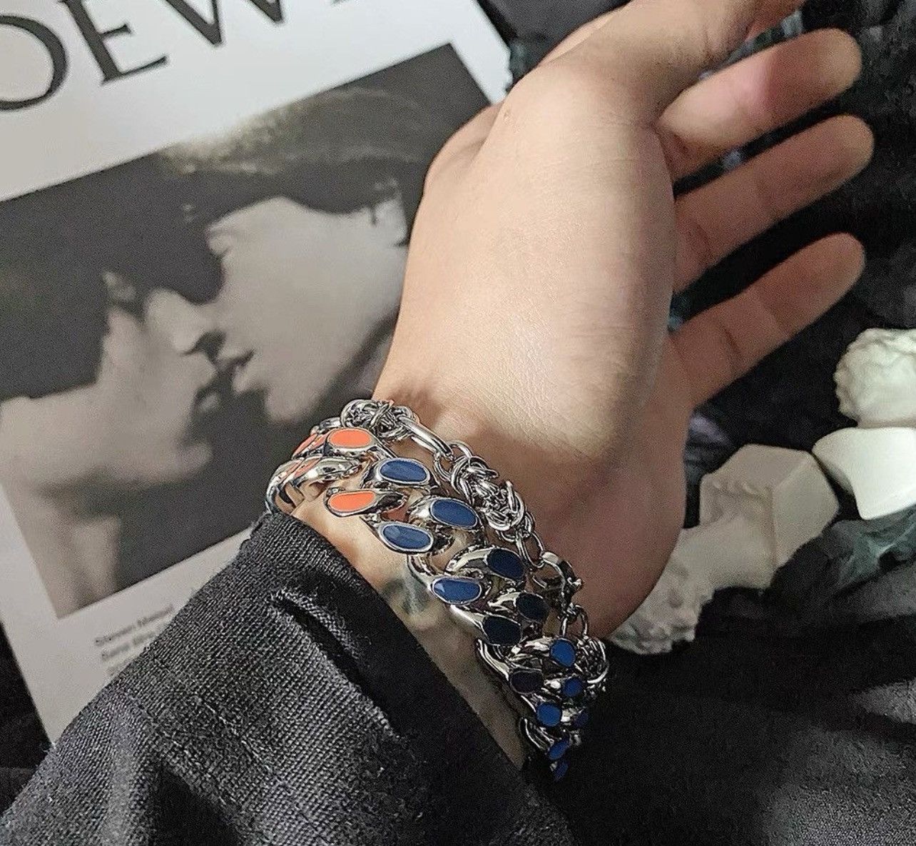 Designer Retro punk bracelet Size ONE SIZE - 4 Thumbnail