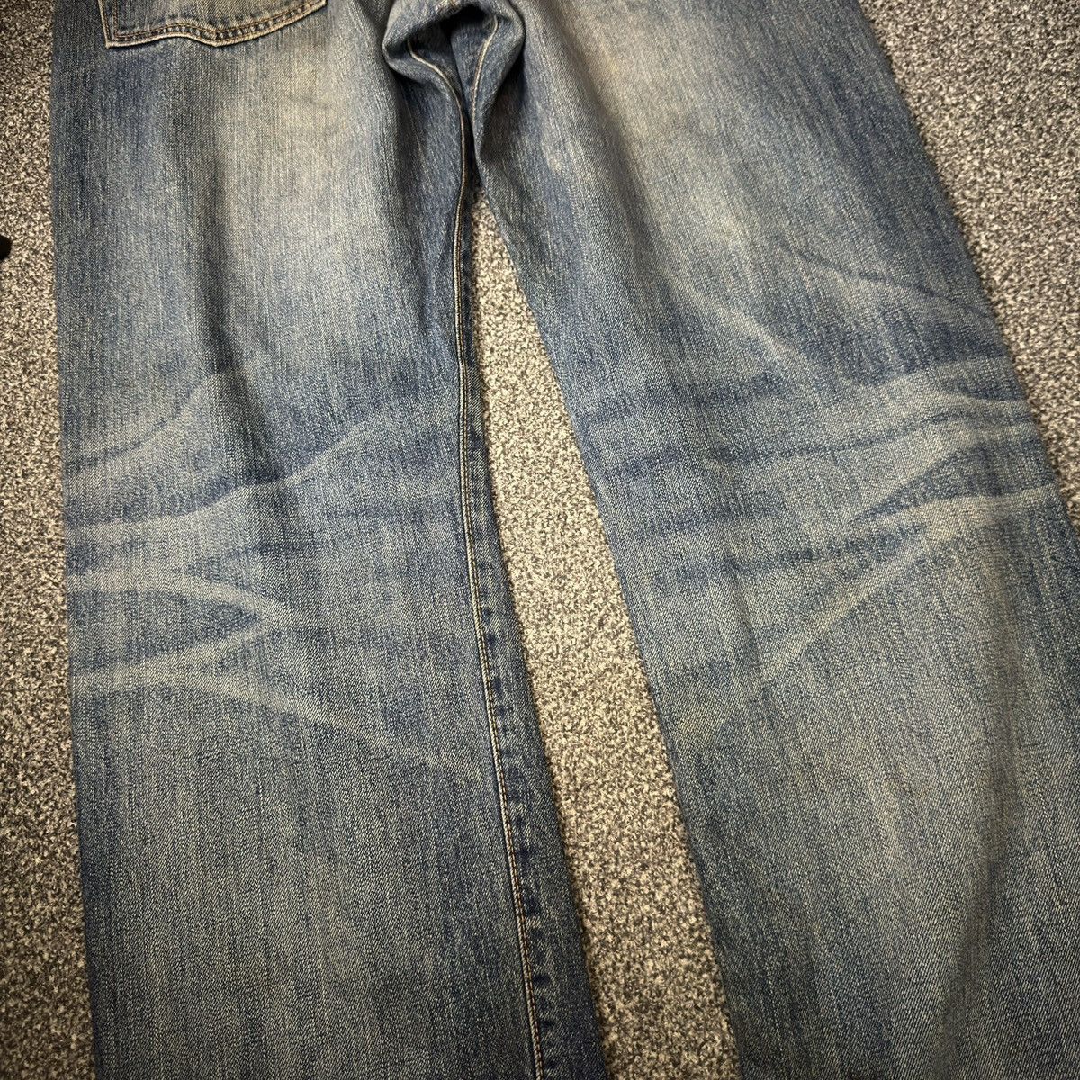 Engineered Garments × Levi's Y2K Baggy Levis 503 Bovine Leather Patch Denim Size US 33 - 9 Thumbnail