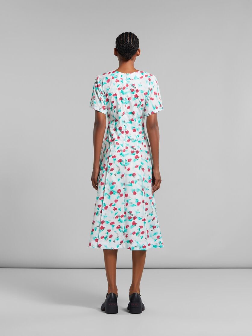 Marni oc11z0525 Poplin Midi Dress in White Size S / US 4 / IT 40 - 3 Thumbnail