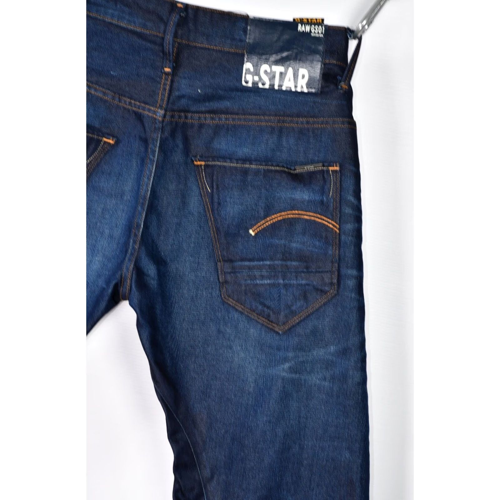 G-Star G-Star Raw 3301 Slim Jeans Men W31/L34 Blue 100% Cotton Denim 5-Pocket Design Slim Regular Fit Vintage No N/A Size US 31 - 7 Thumbnail