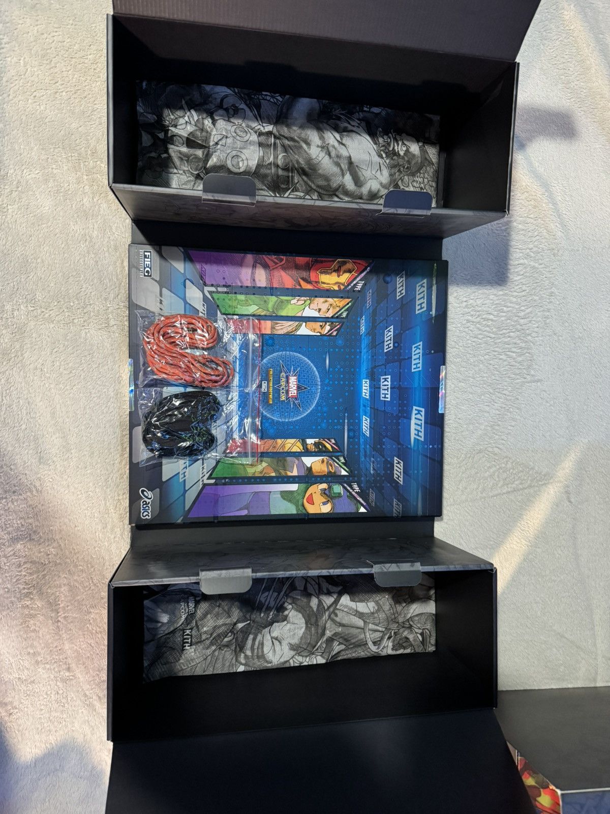 Asics × Kith × Marvel Comics ASICS Gel Nimbus 10.1 Kith Marvel v Capcom Ironman v Megaman Size US 8.5 / EU 41-42 - 14 Thumbnail