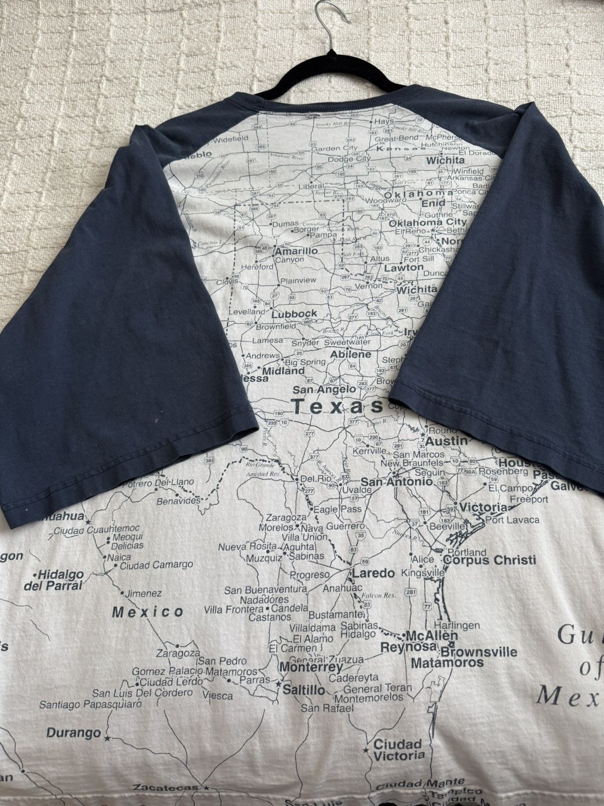 Vintage Map of Texas Tee Shirt Size US L / EU 52-54 / 3 - 9 Thumbnail