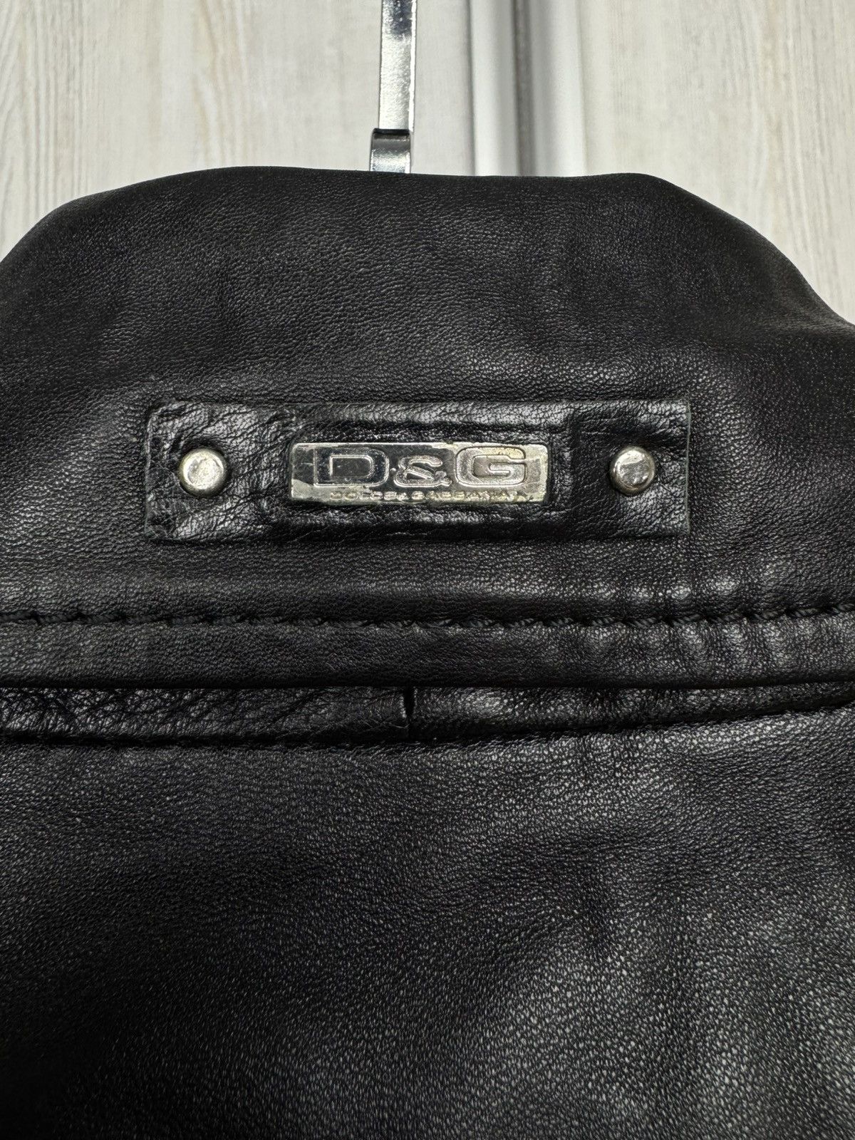 Dolce & Gabbana 2000s Dolce & Gabbana Multipocket Black Leather Jacket Size US L / EU 52-54 / 3 - 13 Thumbnail
