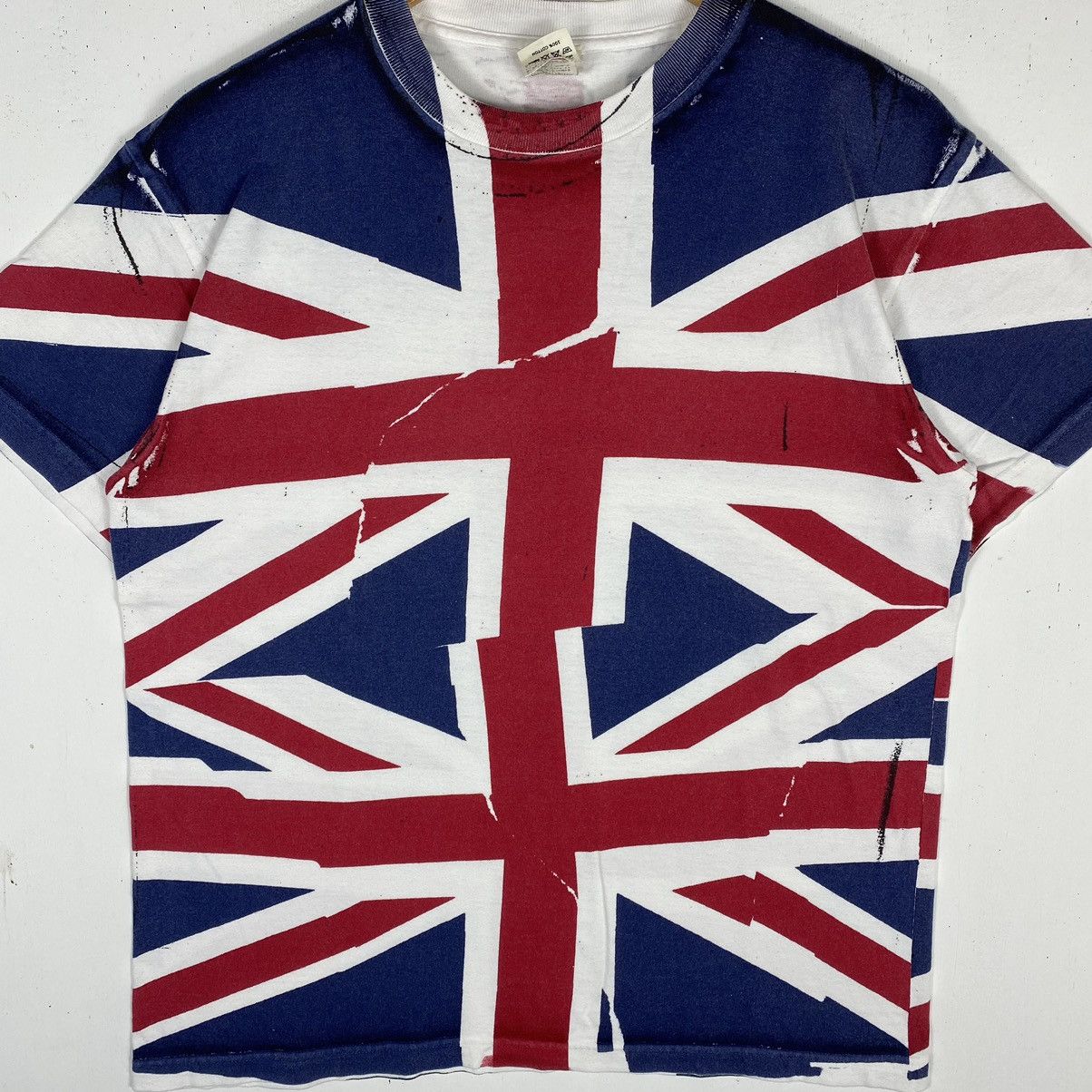 If Six Was Nine × Japanese Brand × Vintage VINTAGE RNA JAPAN GREAT BRITAIN FLAG PUNK STYLE TEE Size US M / EU 48-50 / 2 - 3 Thumbnail