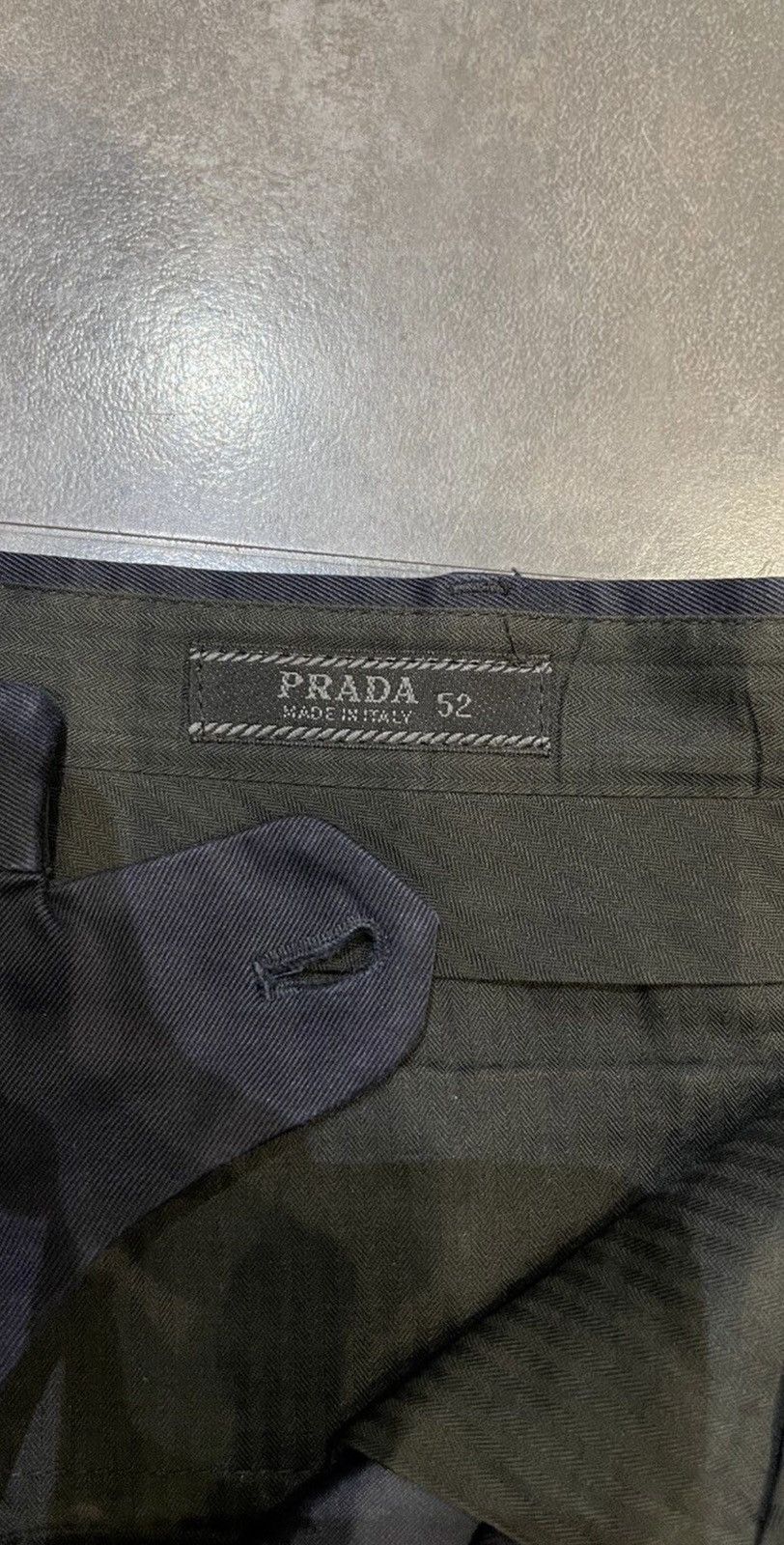 Prada Archive Prada Formal Styled Dark Navy Denim Pants Size US 36 / EU 52 - 14 Thumbnail