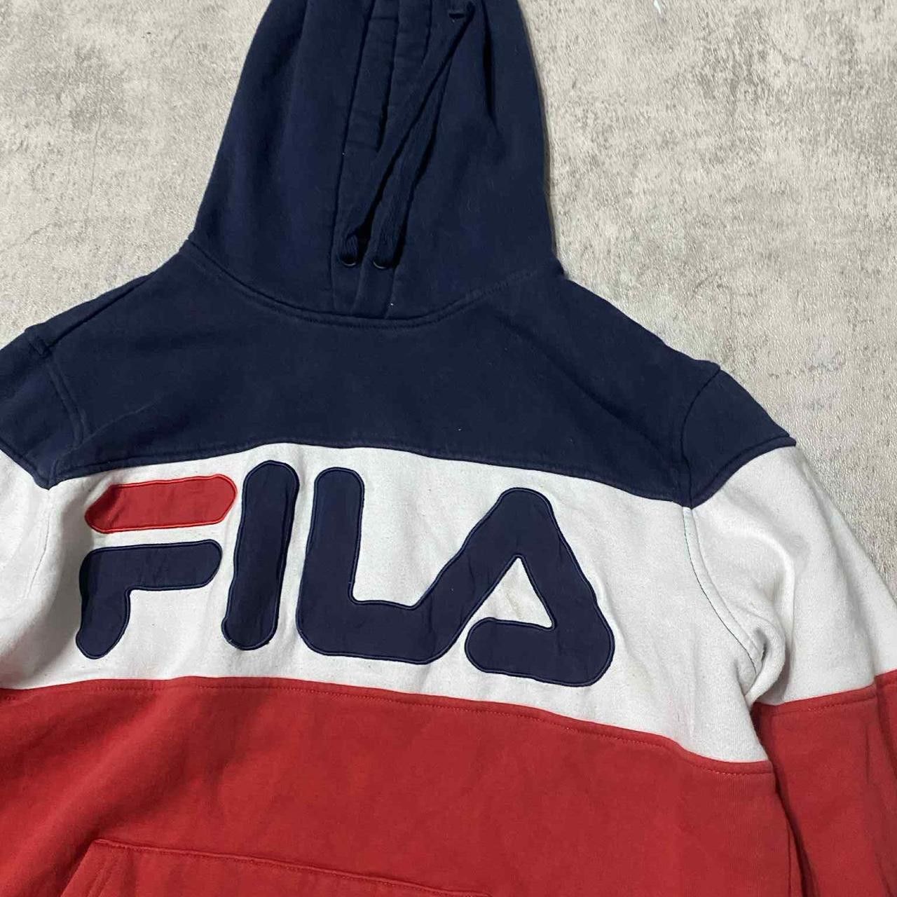 Fila Red and navy Fila hoodie #hoodie Size US L / EU 52-54 / 3 - 2 Thumbnail