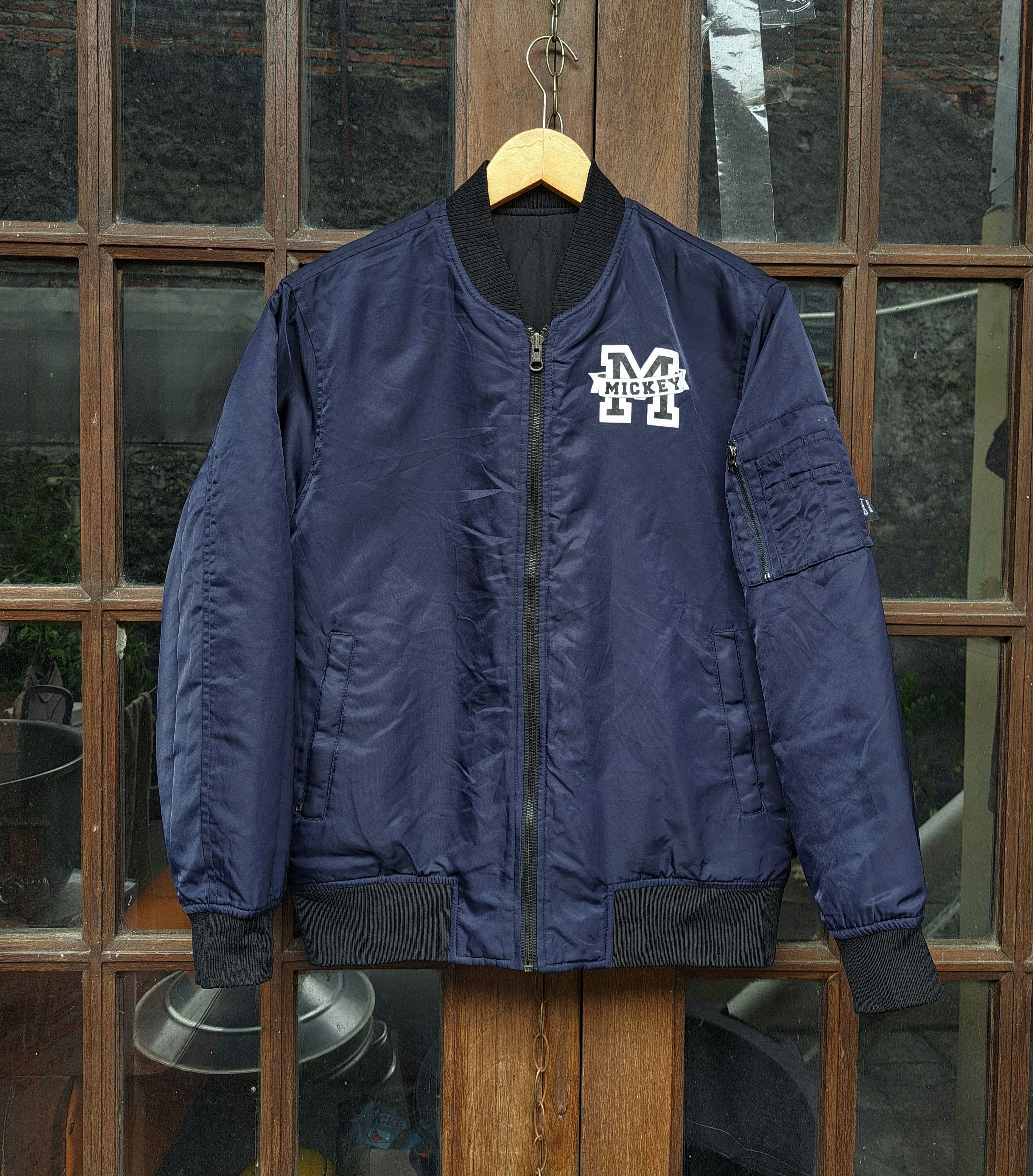 Disney × Mickey Mouse Reversible Bomber Jacket Disney Mickey Mouse quilted Jacket Size M / US 6-8 / IT 42-44 - 3 Thumbnail