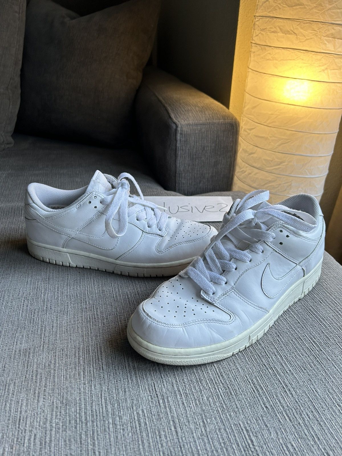Nike Nike Dunk Low Triple White Size US 9.5 / EU 42-43 - 7 Thumbnail