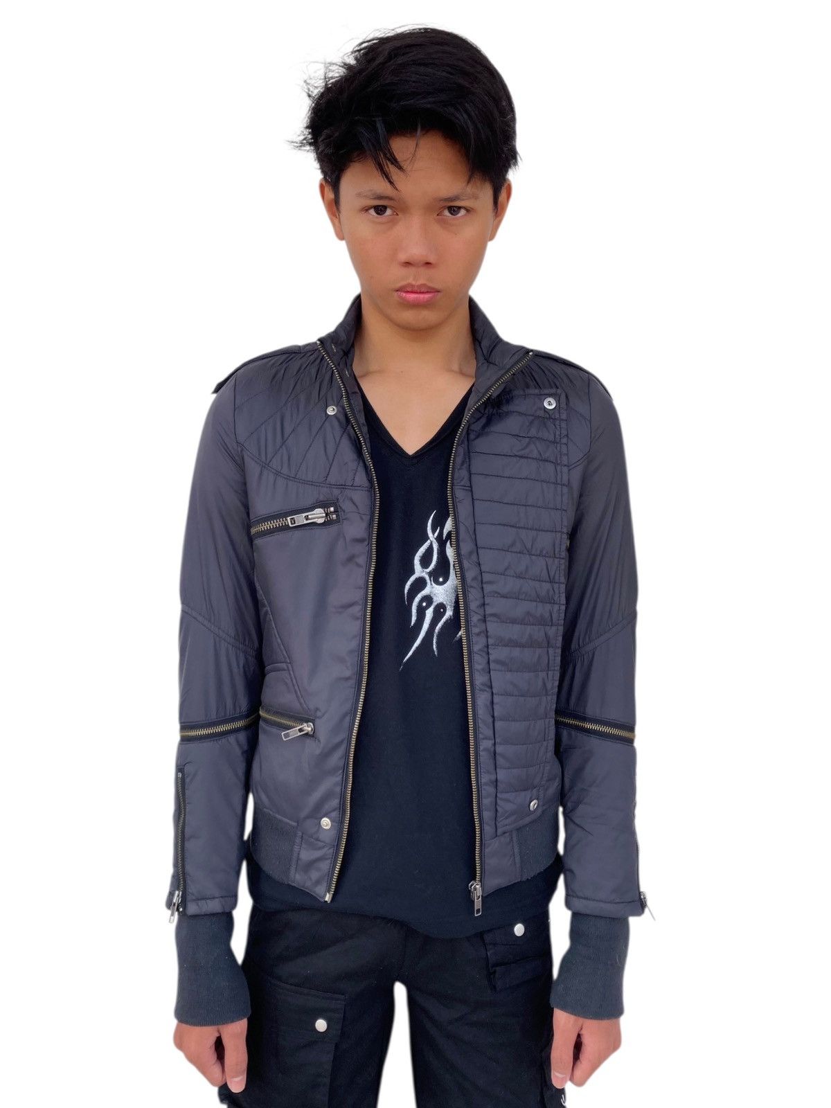 If Six Was Nine 2000s SLY - Multizip Cyber Jacket Size US M / EU 48-50 / 2 - 4 Thumbnail