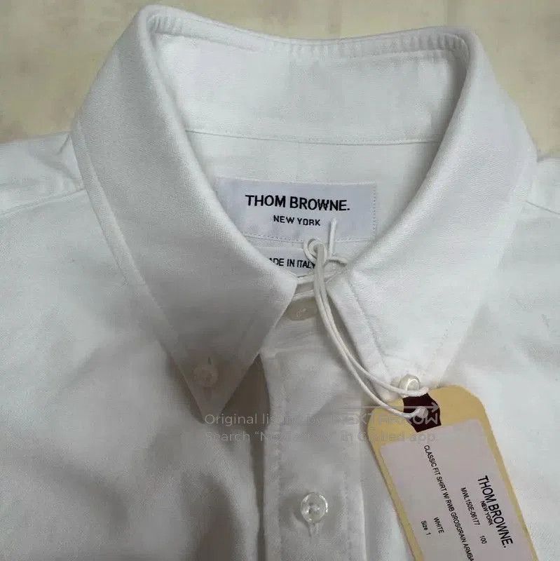 Thom Browne Thom Browne Long Sleeve Striped Cotton Shirt . Size US S / EU 44-46 / 1 - 2 Thumbnail