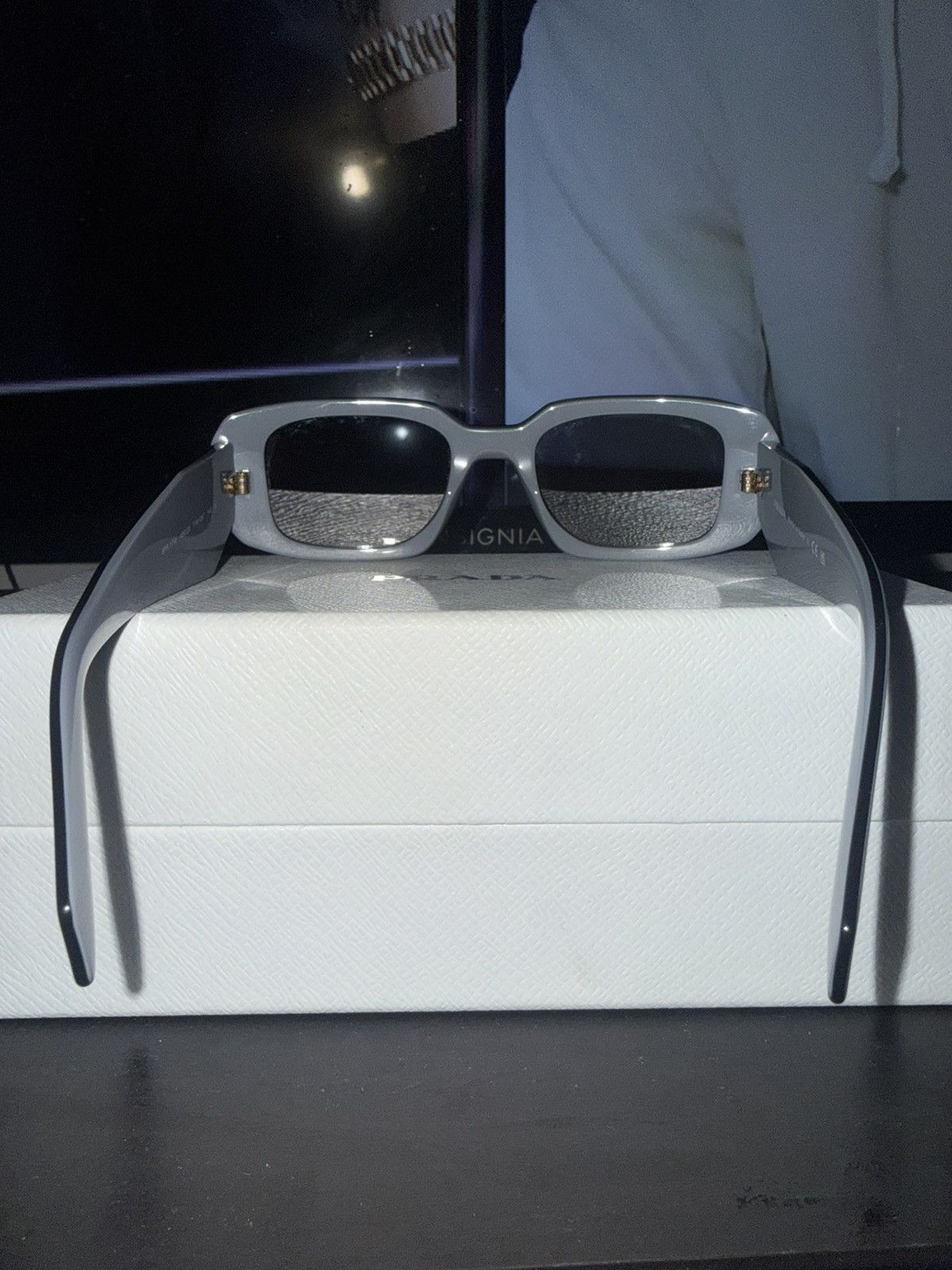 Prada Prada PR 17WS Sunglasses Gray Size ONE SIZE - 5 Thumbnail