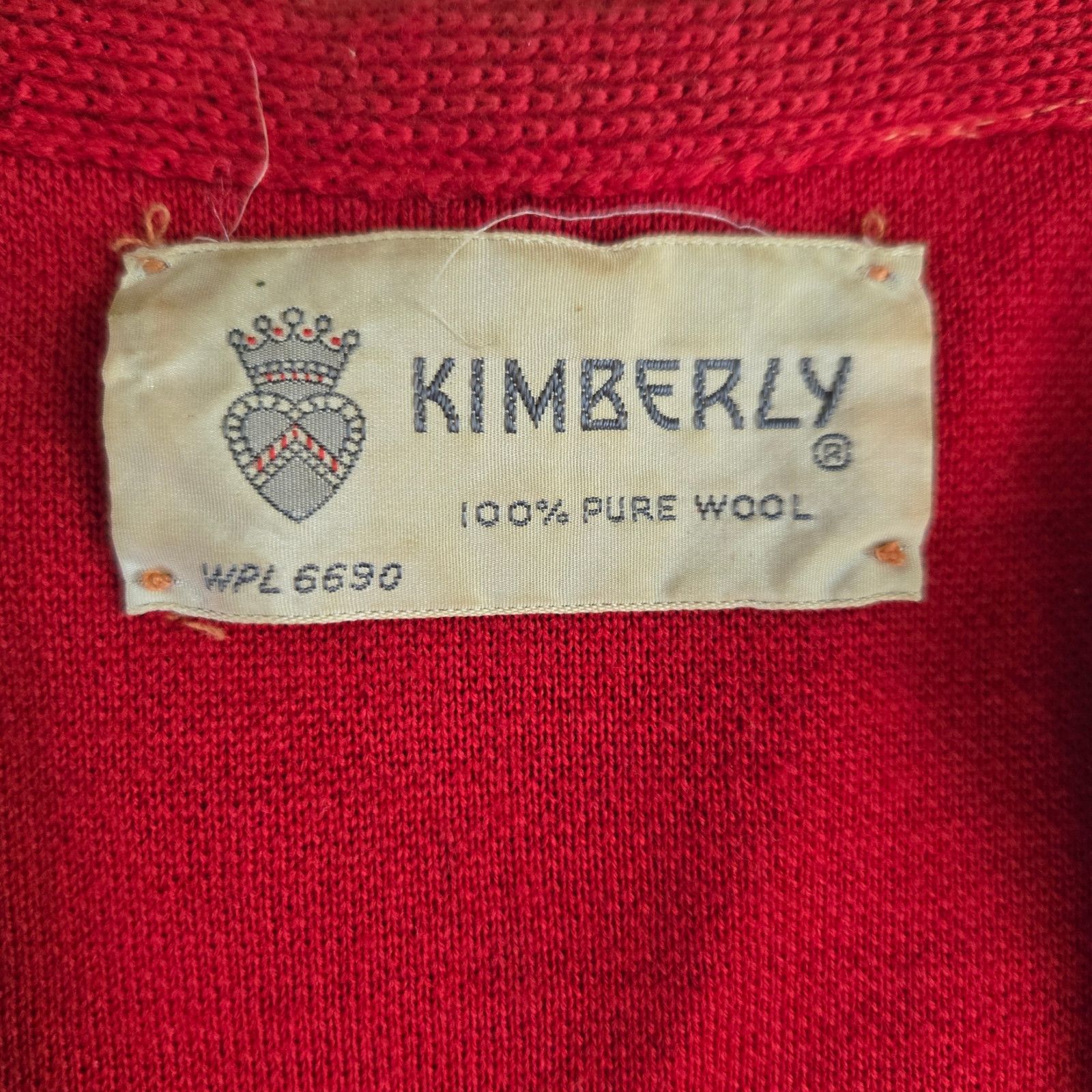 Vintage 50s Vintage Red Double Breasted Blazer Skirt Wool Set Size 2 Size XS / US 0-2 / IT 36-38 - 4 Thumbnail