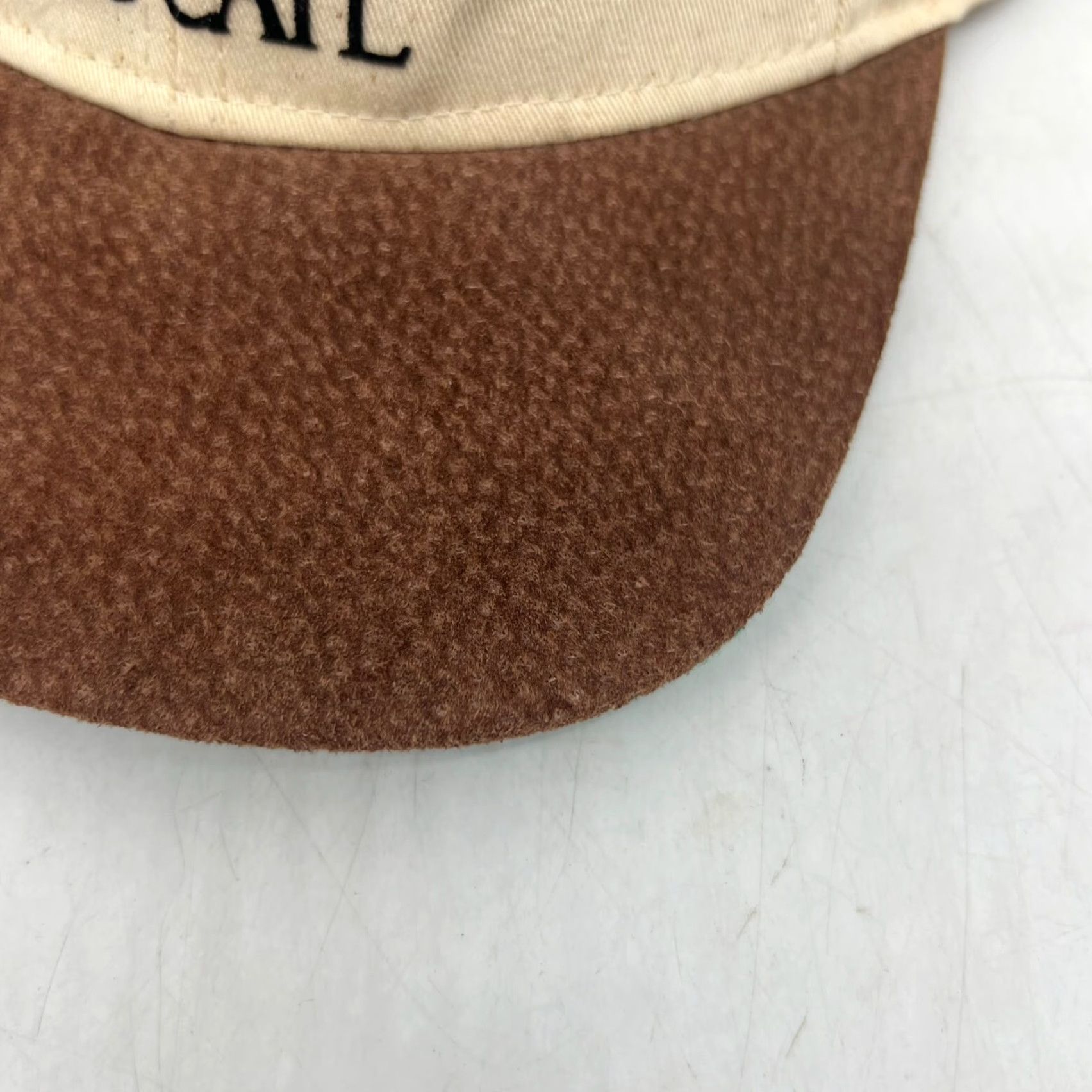 Vintage KC Salty Dog Café Trucker Hat Adult One Size Beige Embroidered Leather Brim Adjustable Cap Mens Size ONE SIZE - 3 Thumbnail