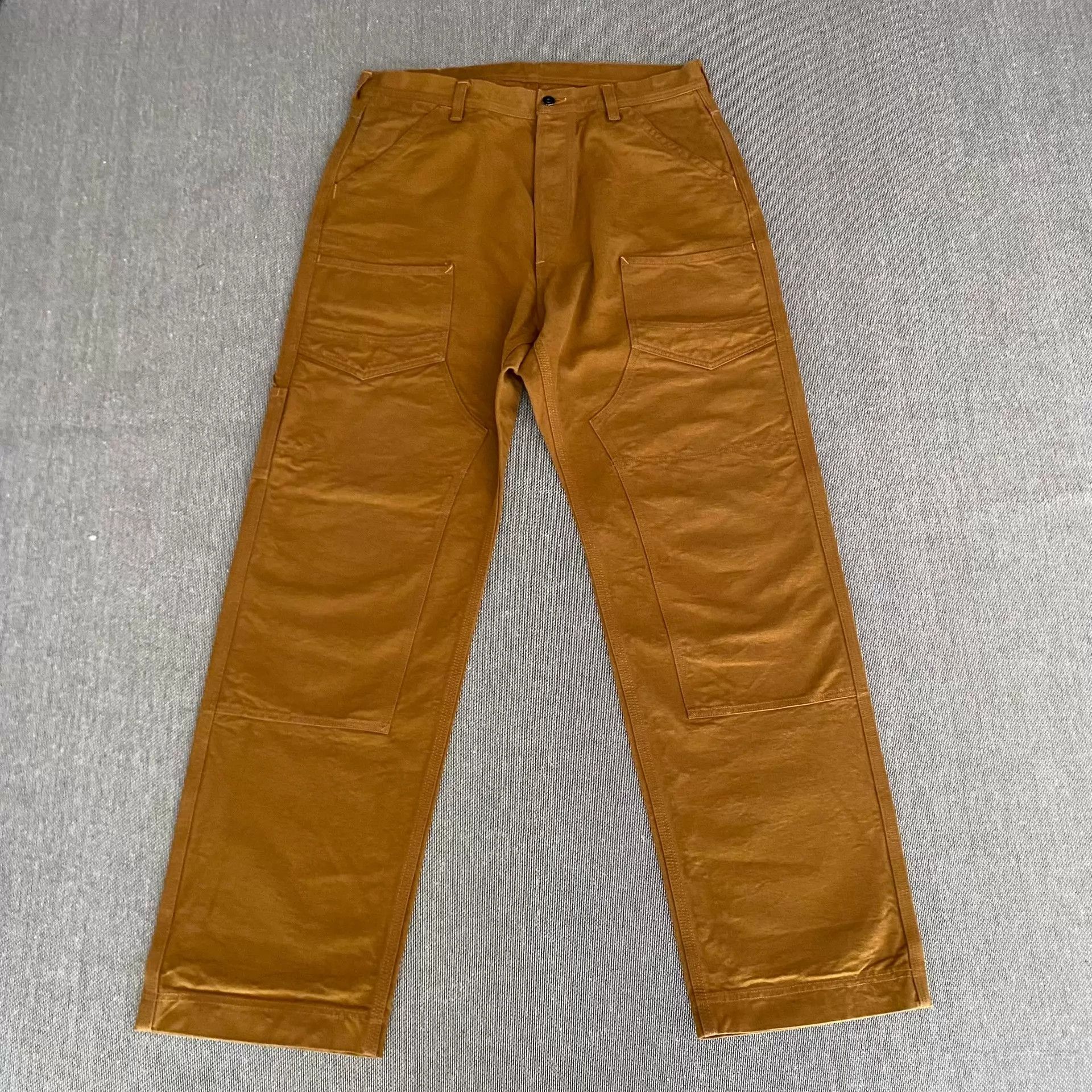 Freewheelers Freewheelers Brown Heavyweight Canvas Work Pants 36 Size US 36 / EU 52 - 2 Thumbnail