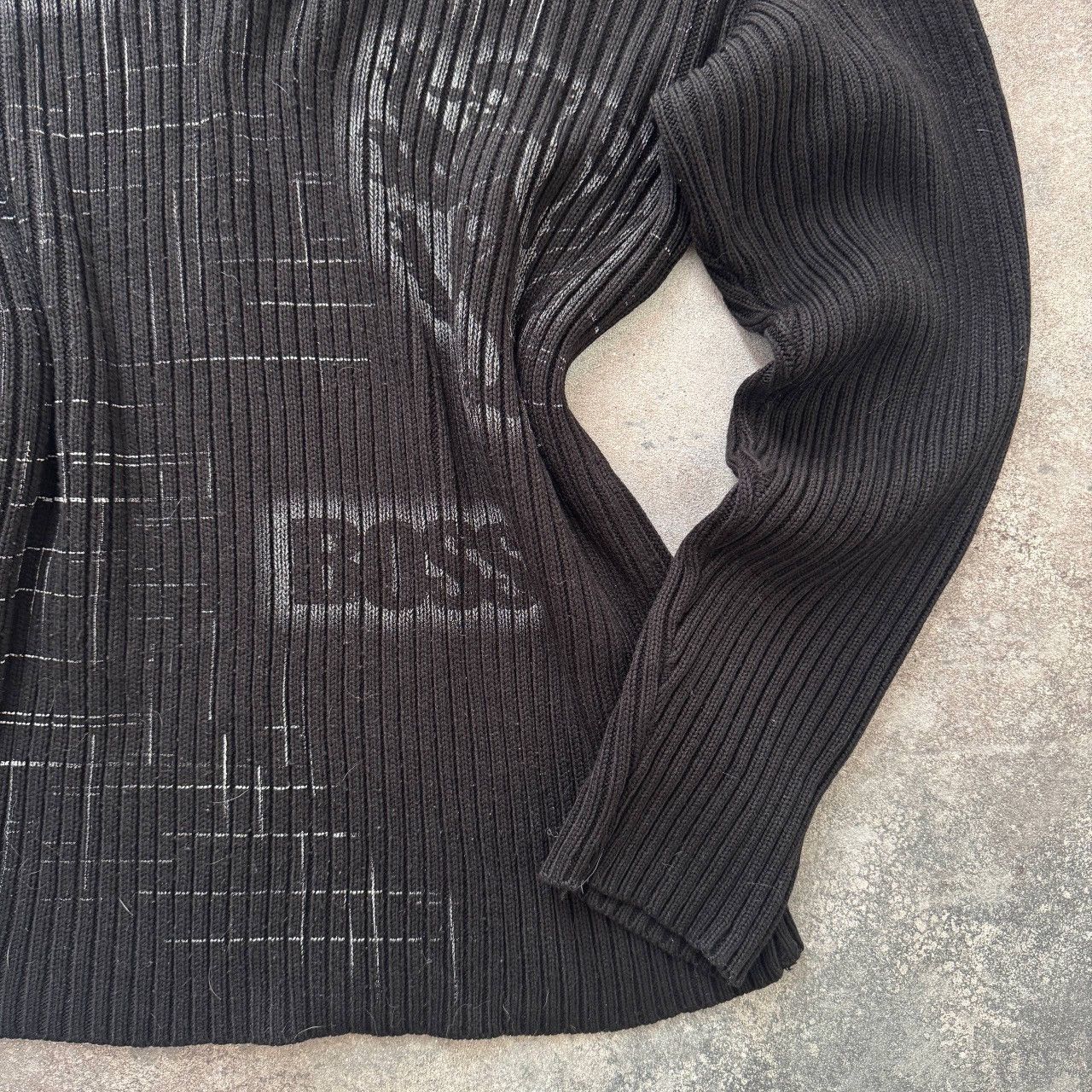 Hysteric Glamour Diesel Style Y2K Vintage Punk Opium Ribbed Knit Sweater Size US XL / EU 56 / 4 - 6 Thumbnail