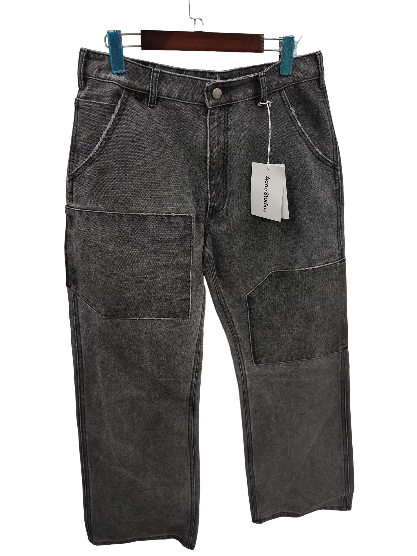 Acne Studios Acne Studios FW23 Patch Canvas Trousers US 30 Size US 30 / EU 46 - 1 Thumbnail