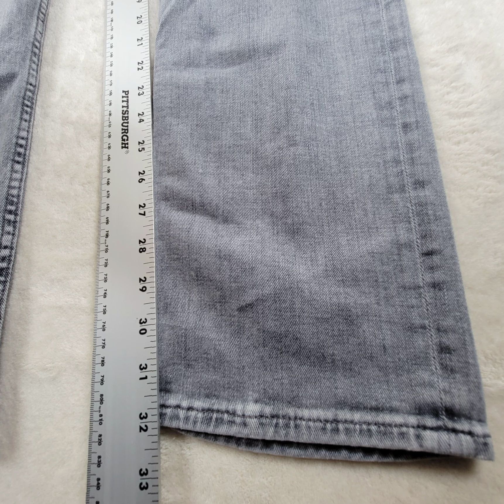 7 For All Mankind 7 For All Mankind Jeans Slim Gray 34 Men 34 Inseam 5-Pocket Denim Cotton Blend Size US 34 / EU 50 - 6 Thumbnail