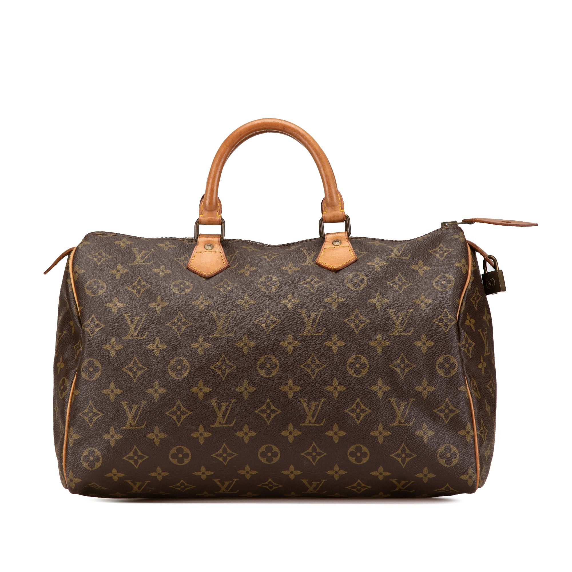 Louis Vuitton Louis Vuitton Monogram Speedy 35 Brown Size ONE SIZE - 1 Thumbnail
