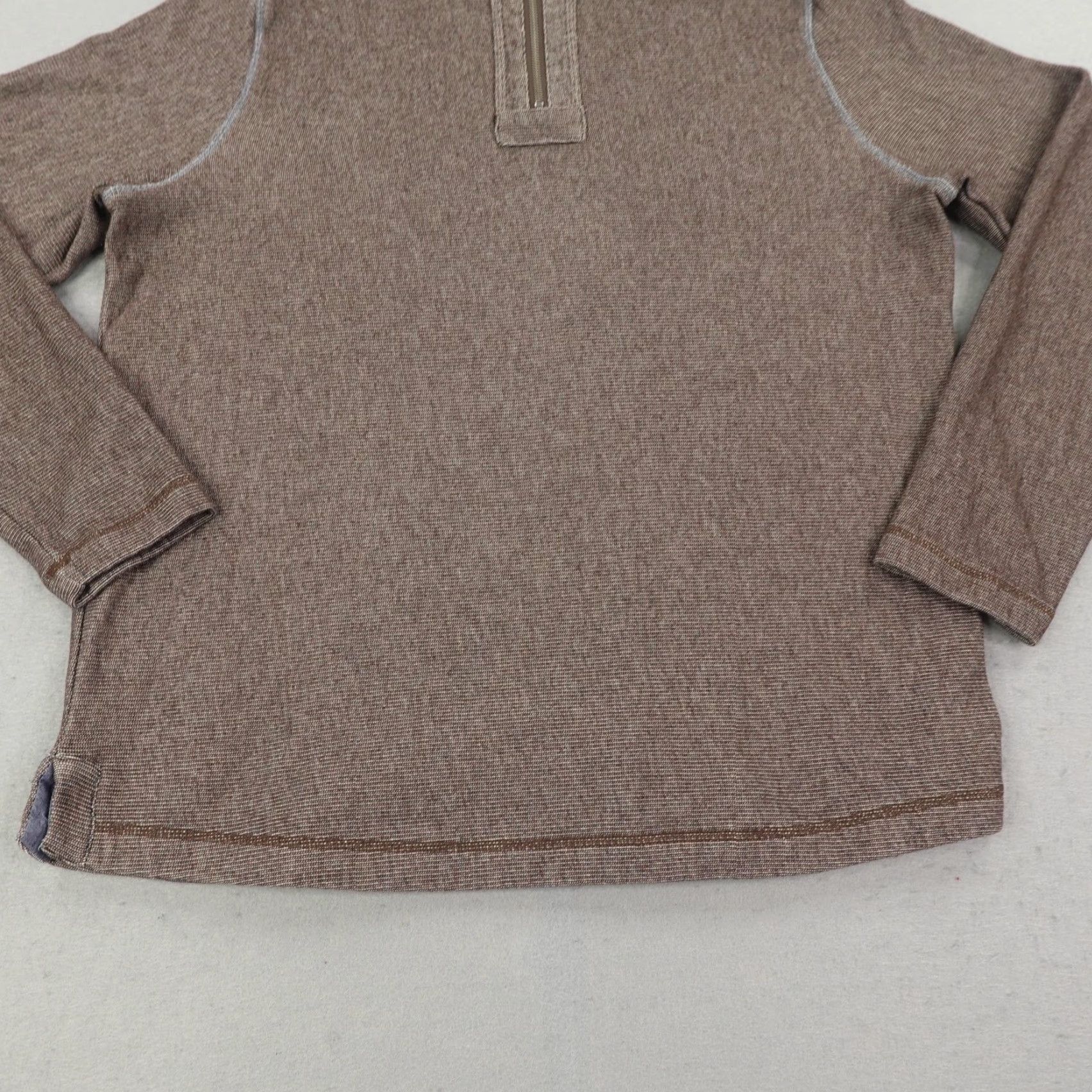 Carbon2Cobalt VINTAGE? No — Carbon2Cobalt Sweater Mens Large Brown 1/2 Zip Pullover Sweater Fleece Mock Neck Size US L / EU 52-54 / 3 - 3 Thumbnail