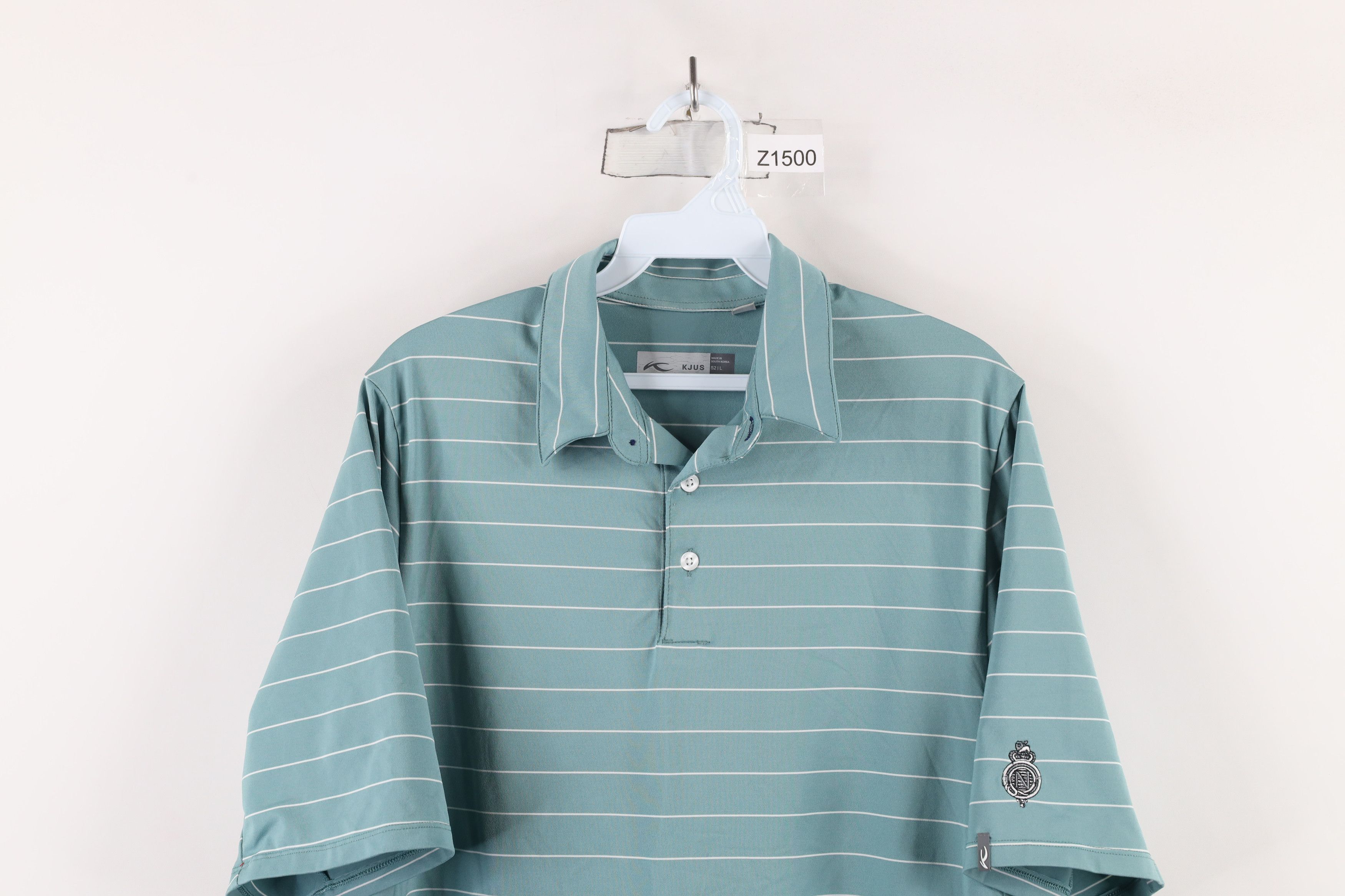 KJUS × Vintage Kjus UPF 50+ Striped Short Sleeve Collared Polo Shirt Teal Size US L / EU 52-54 / 3 - 2 Thumbnail