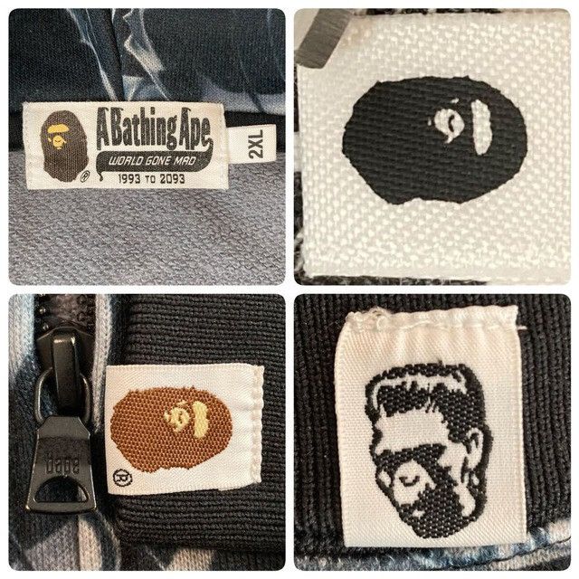 Bape BAPE APE HEAD GRAFFITI SHARK FULL ZIP HOODIE a bathing ape Size US XXL / EU 58 / 5 - 8 Thumbnail