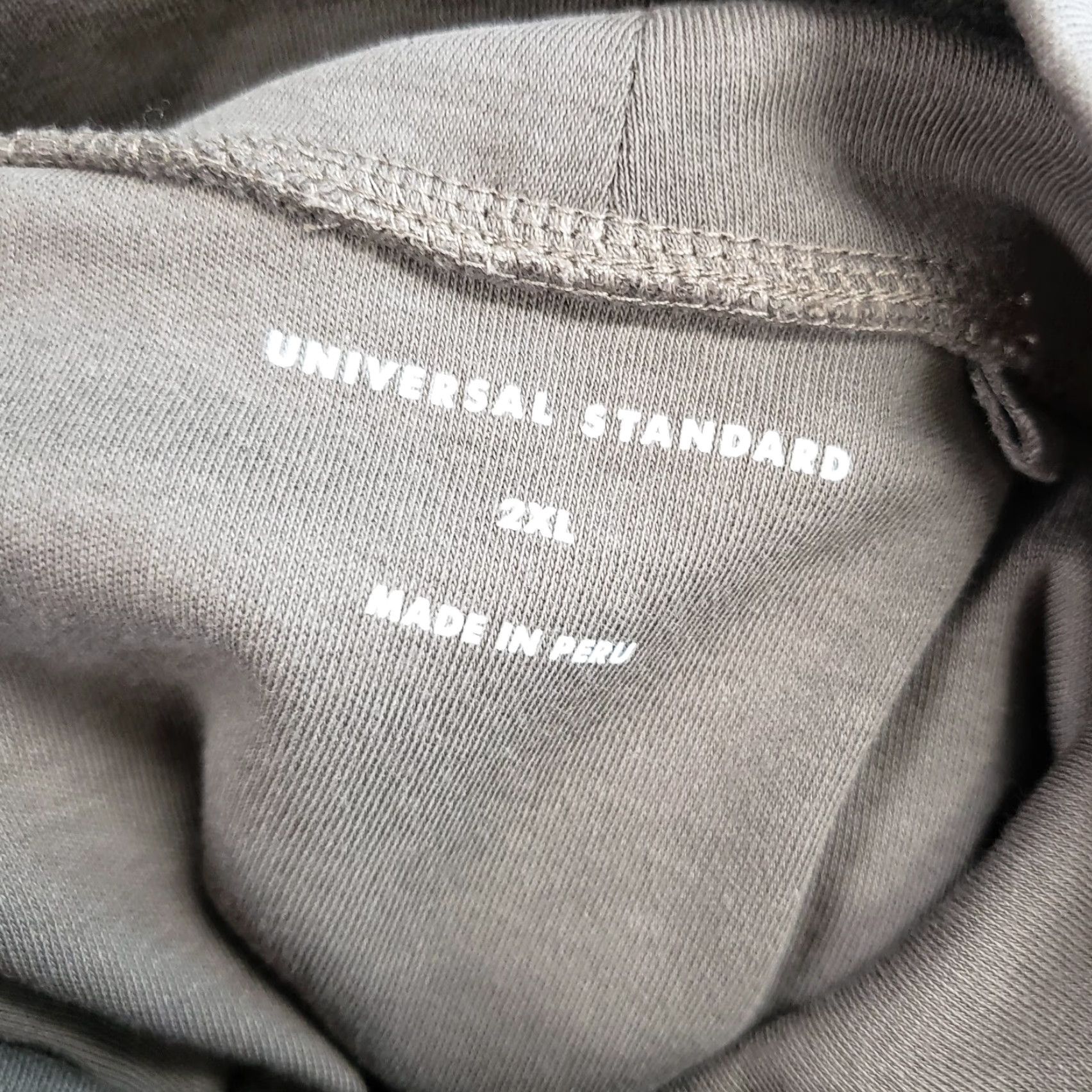 Universal Standard Womens Fallon Funnel Neck Hoodie Sz 2XL 30-32 Nutmeg Cotton