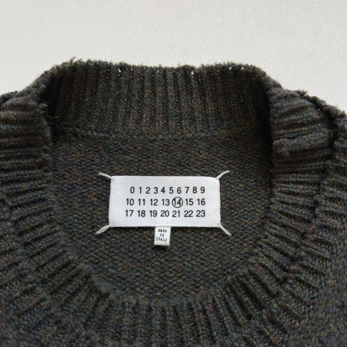 Maison Margiela A/W 21 Distressed Hems Wool Sweater Size US M / EU 48-50 / 2 - 5 Thumbnail