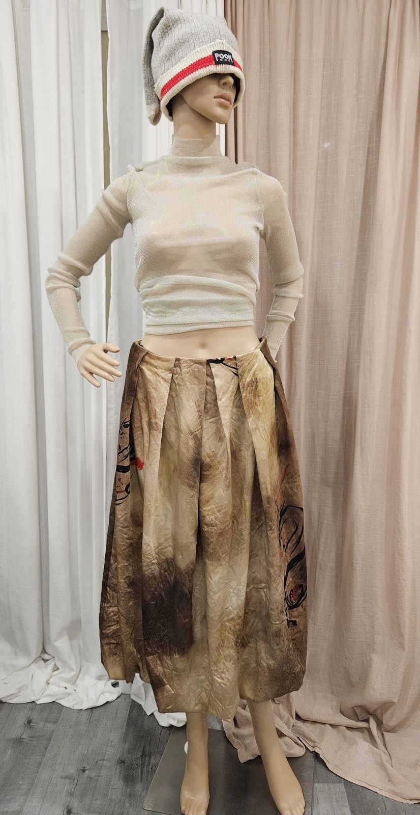 Vintage × Zara Asia Region Exclusive Limited Edition/ Printed Lantern Skirt Size 28" / US 6 / IT 42 - 1 Thumbnail