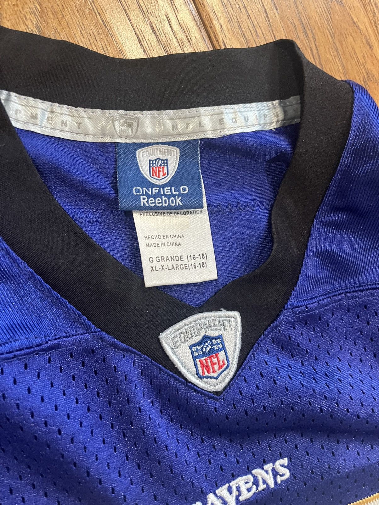 Reebok Ray Rice Ravens Jersey Size US XS / EU 42 / 0 - 6 Thumbnail