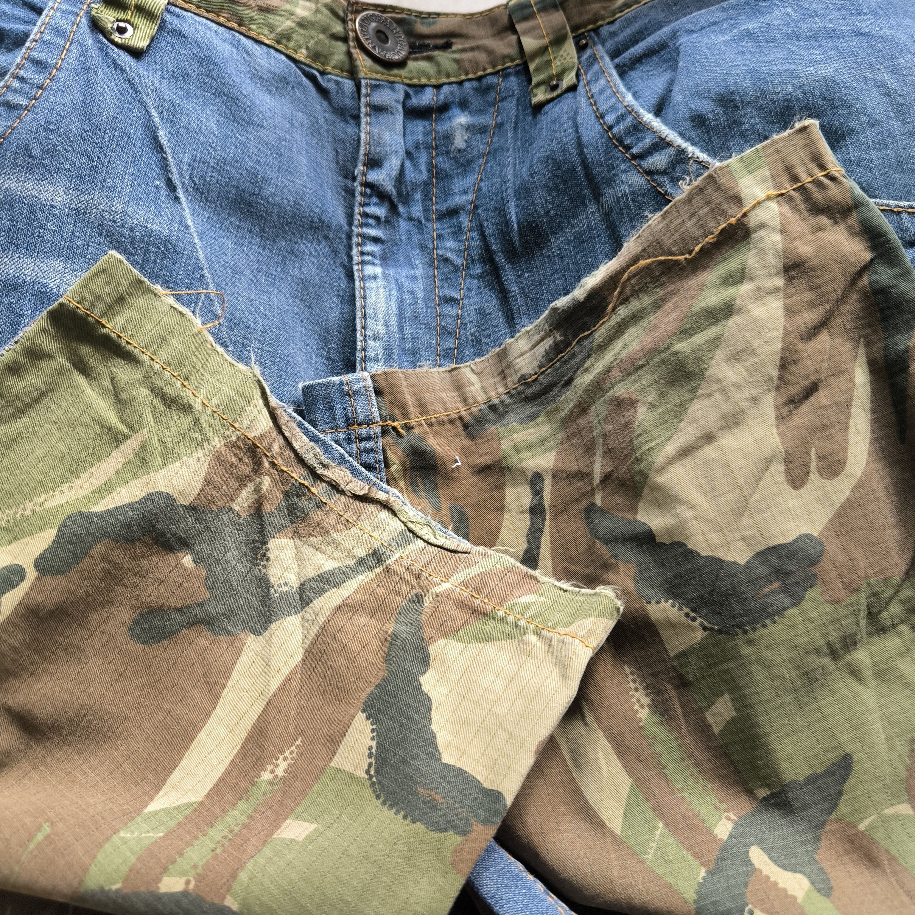 Japanese Brand Urban research hybrid denim camo cargo pants Size US 32 / EU 48 - 6 Thumbnail