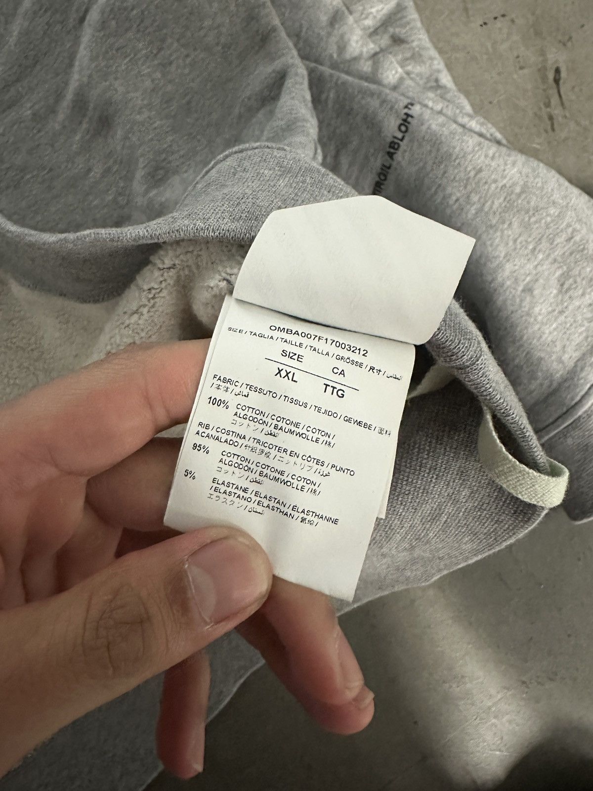 Kith × Off-White Kith x Off White Just Global Gray Crewneck Sweatshirt Size US XXL / EU 58 / 5 - 10 Thumbnail