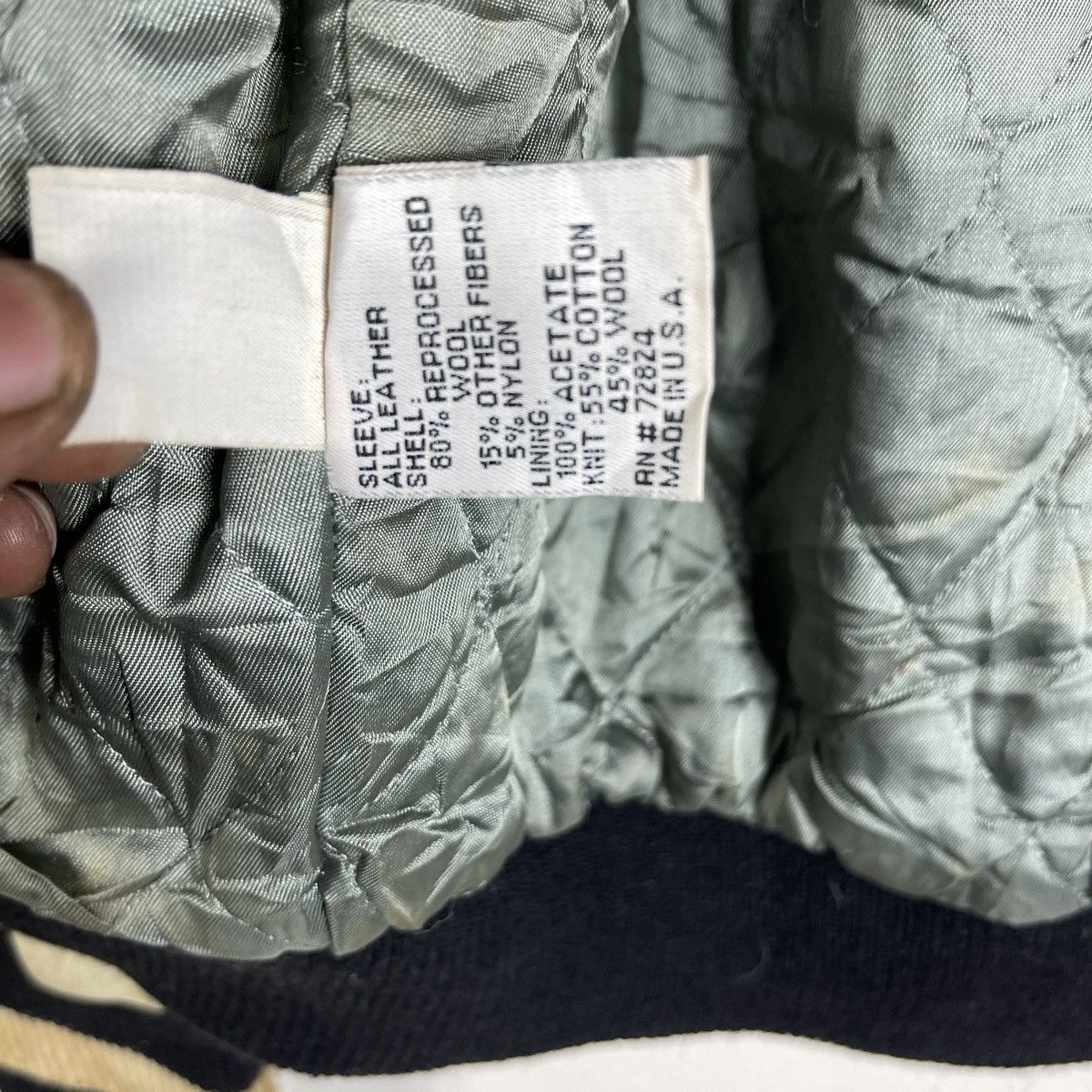 Golden Bear Vintage Golden Bear Leather Sleeve Wool Varsity Jacket Size US M / EU 48-50 / 2 - 9 Thumbnail