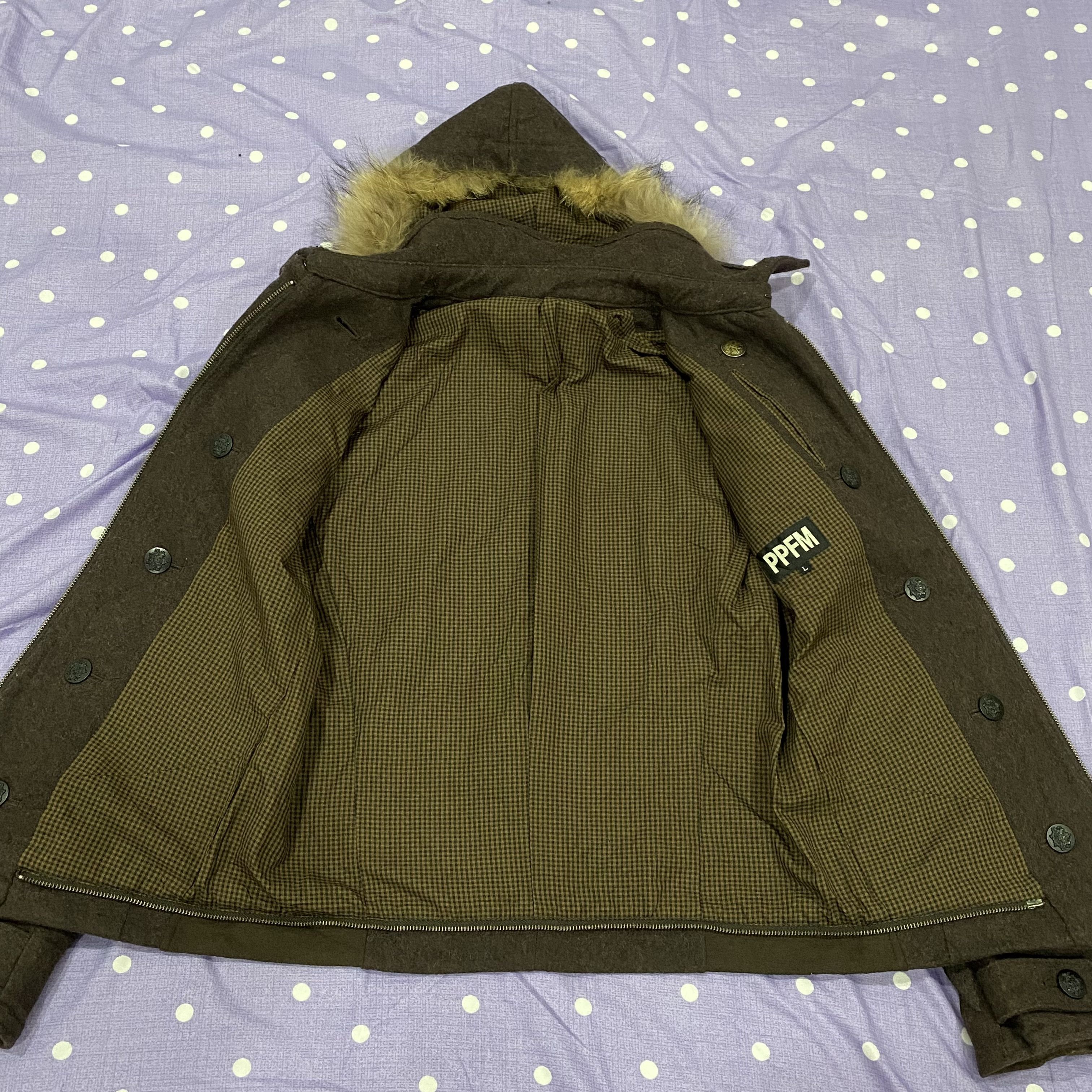 PPFM PPFM Wool Fur Jacket - Fit Size M Size US M / EU 48-50 / 2 - 10 Thumbnail