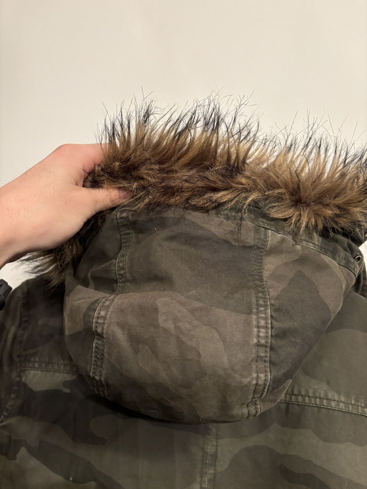 Abercrombie & Fitch Green camouflage parka with faux fur hood Size US S / EU 44-46 / 1 - 4 Thumbnail