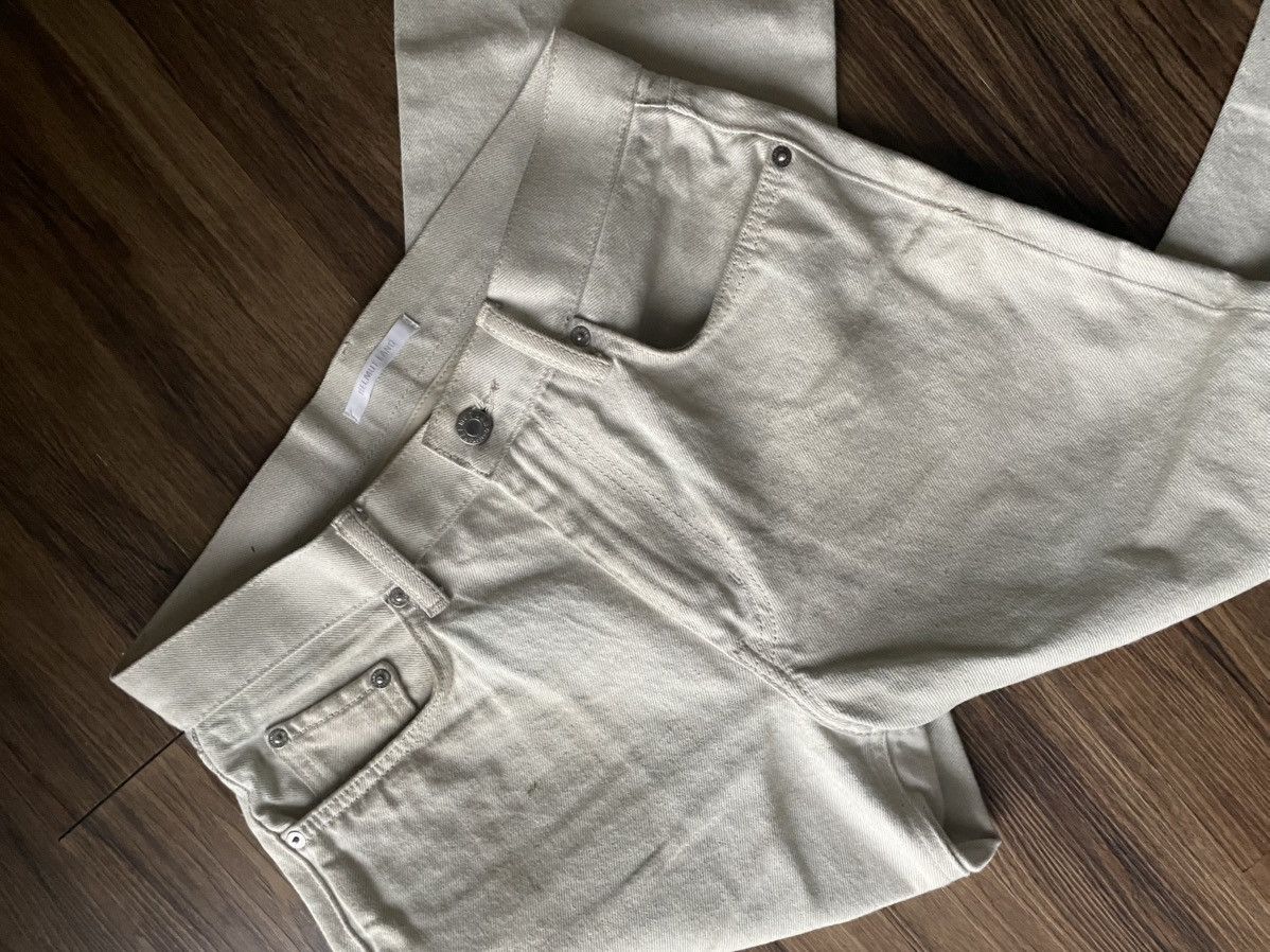 【テトリス】HELMUT LANG ホワイトデニム HELMUT LANG(ヘルムートラング) ペイント加工デニムパンツ