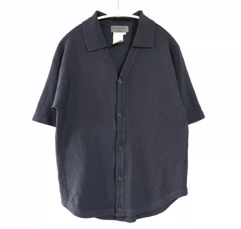 Yohji Yamamoto Yohji Yamamoto 1997 SS Knit Short Sleeve Shirt Size US M / EU 48-50 / 2 - 1 Thumbnail